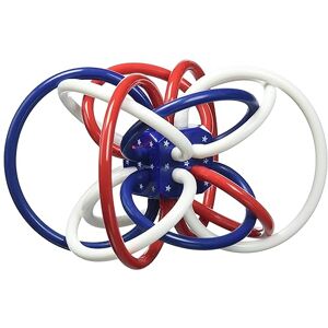 Manhattan Toy Red, White, and Blue Winkel Rattle and Teether Baby Toy Manhattan Toy Red, White, and Blue Winkel Rattle and Teether Baby Toy