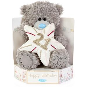 Me To You Bear Me to You Tatty Teddy Plush 15cm-High 21st Birthday Bear On Luxury Gift Plinth Official Collection, Grey Me To You Bear Me to You Tatty Teddy Plush 15cm-High 21st Birthday Bear On Luxury Gift Plinth Official Collection, Grey