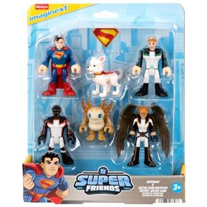 Imaginext Fisher-Price Superman Action Figure Multipack, 6 Characters, 3-inch Collectible Set with Krypto & Kaiju, JDL09 Imaginext Fisher-Price Superman Action Figure Multipack, 6 Characters, 3-inch Collectible Set with Krypto & Kaiju, JDL09