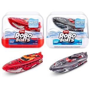 Robo Alive ZURU Robo Boats, White Shark & Dino Shark Boat, 2er-Pack, by ZURU Water Activated Boat Toy, Boys, Bath, Pool (Amazon Exclusive) Robo Alive ZURU Robo Boats, White Shark & Dino Shark Boat, 2er-Pack, by ZURU Water Activated Boat Toy, Boys, Bath, Pool (Amazon Exclusive)