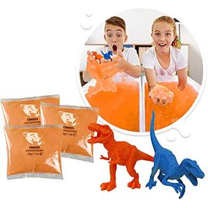 ZIMPLI Dino Volcanic Play from Kids, Magically turns water into thick, colourful goo, 3 x Orange Gelli Play & 2-piece Dinosaur Figure Playset for Children, Educational Dino Toys for Boys & Girls ZIMPLI Dino Volcanic Play from Kids, Magically turns water into thick, colourful goo, 3 x Orange Gelli Play & 2-piece Dinosaur Figure Playset for Children, Educational Dino Toys for Boys & Girls