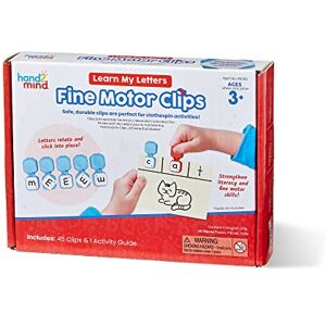 hand2mind Learning Resources Learn My Letters Fine Motor Clips, Kids Clothes Peg Activities, Letter Practise for Preschoolers, Pincer Grasp Toys, Fine Motor Toys, Reading Manipulatives hand2mind Learning Resources Learn My Letters Fine Motor Clips, Kids Clothes Peg Activities, Letter Practise for Preschoolers, Pincer Grasp Toys, Fine Motor Toys, Reading Manipulatives