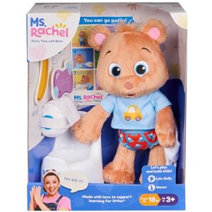 Ms. Rachel Official Potty Time with Bean, 11” Plush Teddy Bear with Play Toilet & Accessories, Toddler Toys for Girls & Boys for Ages 18 Months to 3+ Ms. Rachel Official Potty Time with Bean, 11” Plush Teddy Bear with Play Toilet & Accessories, Toddler Toys for Girls & Boys for Ages 18 Months to 3+