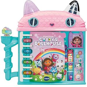 VTech Gabby's Dollhouse: Cat-a-Vator Discovery Book, Official Character Toy, 4 Light Up Buttons, Activity Toy, Learn Words, Includes Phrases from Show, Gift for Kids 3, 4, 5+ Years, English Version VTech Gabby's Dollhouse: Cat-a-Vator Discovery Book, Official Character Toy, 4 Light Up Buttons, Activity Toy, Learn Words, Includes Phrases from Show, Gift for Kids 3, 4, 5+ Years, English Version