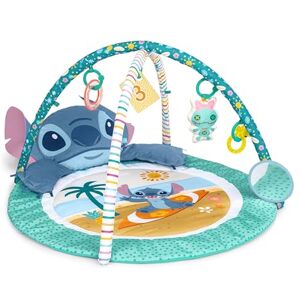 Bright Starts , Disney Baby Stitch Activity Gym, with Tummy Time Pillow, Baby Play Mat with Toy Bar, 5 Take Along Toys, for Newborns and Up Bright Starts , Disney Baby Stitch Activity Gym, with Tummy Time Pillow, Baby Play Mat with Toy Bar, 5 Take Along Toys, for Newborns and Up