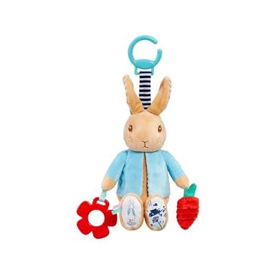 Rainbow Designs Peter Rabbit Activity Toy Pram Toy Sensory Toy for Babies, Stimulates Senses & Encourages Early Developmental Play with Rattle, Squeak & Crinkle Sounds Rainbow Designs Peter Rabbit Activity Toy Pram Toy Sensory Toy for Babies, Stimulates Senses & Encourages Early Developmental Play with Rattle, Squeak & Crinkle Sounds