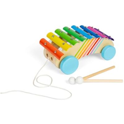 Bigjigs Toys Pull Along Xylophone 2-In-1 Wooden Rainbow Instrument For Toddlers & Kids, Musical Xylophones, Sensory Play Instruments & Accessories, Children’s Gifts, Age 18 + Month Olds Bigjigs Toys Pull Along Xylophone 2-In-1 Wooden Rainbow Instrument For Toddlers & Kids, Musical Xylophones, Sensory Play Instruments & Accessories, Children’s Gifts, Age 18 + Month Olds
