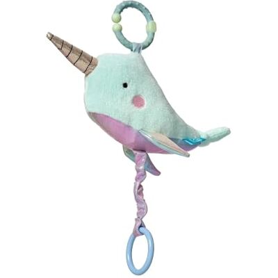 Manhattan Toy Under the Sea Narwhal Baby Teether & Travel Pull Toy Manhattan Toy Under the Sea Narwhal Baby Teether & Travel Pull Toy
