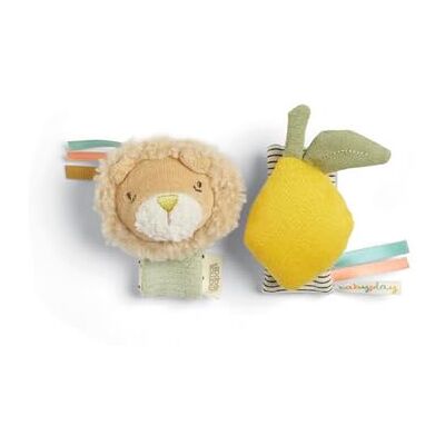 Mamas & Papas Baby/Toddler 2 Pack Wrist Rattle Babyplay Lion/Lemon Mamas & Papas Baby/Toddler 2 Pack Wrist Rattle Babyplay Lion/Lemon