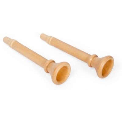 Bigjigs Toys Natural Trumpet Pk of 2 Wooden Toddler Trumpets Instrument Toy Musical Instruments for Babies & Toddlers First Instrument for 18 months+ Wind Instrument for Kids Bigjigs Toys Natural Trumpet Pk of 2 Wooden Toddler Trumpets Instrument Toy Musical Instruments for Babies & Toddlers First Instrument for 18 months+ Wind Instrument for Kids