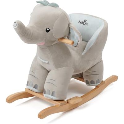 BABYLO Elephant Rocking Animal 2 with sound, 18months+, Rocker, Grey Blue BABYLO Elephant Rocking Animal 2 with sound, 18months+, Rocker, Grey Blue