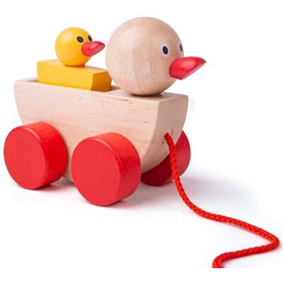 Bigjigs Toys Duck and Duckling, Wooden Push Along Toy Wooden Duck Push Along, Develops Mobility & Motor Skills for Babies & Toddlers Bigjigs Toys Duck and Duckling, Wooden Push Along Toy Wooden Duck Push Along, Develops Mobility & Motor Skills for Babies & Toddlers