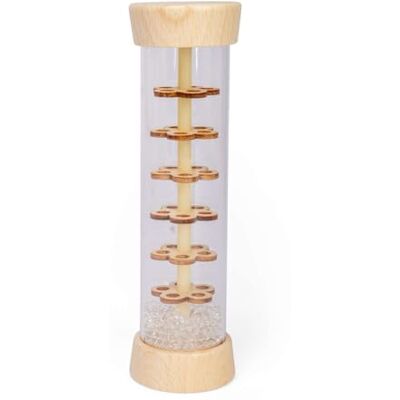 Bigjigs Toys Natural Rainmaker Kids' Wooden Shaker Instrument Montessori Baby Sensory Toy Cascading Bead Rainstick Easy-Grip Natural Wood Music Tool Early Learning Gift for Ages 0+ Bigjigs Toys Natural Rainmaker Kids' Wooden Shaker Instrument Montessori Baby Sensory Toy Cascading Bead Rainstick Easy-Grip Natural Wood Music Tool Early Learning Gift for Ages 0+