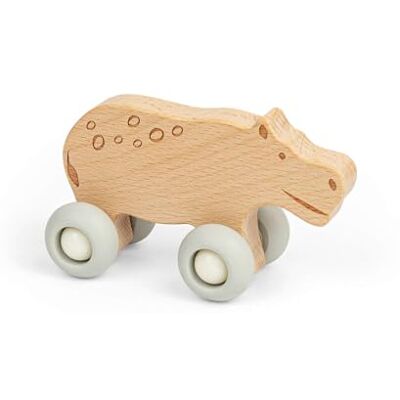 Bigjigs Toys Jungle Animal on Wheels (Hippo) Mini Wooden Push Along Animals Animals, Pocket Money Gifts For Kids, Party Bag Fillers, Baby & Toddler Toy, Age 12 + Month Olds Bigjigs Toys Jungle Animal on Wheels (Hippo) Mini Wooden Push Along Animals Animals, Pocket Money Gifts For Kids, Party Bag Fillers, Baby & Toddler Toy, Age 12 + Month Olds