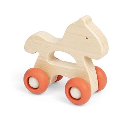 Bigjigs Toys Mini Animal Push Along Horse, Wooden Pocket Money Toy Wooden Mini Horse Push Along, Pocket Money Gift for Kids, Party Bag Filler, Age 12+ Months Bigjigs Toys Mini Animal Push Along Horse, Wooden Pocket Money Toy Wooden Mini Horse Push Along, Pocket Money Gift for Kids, Party Bag Filler, Age 12+ Months