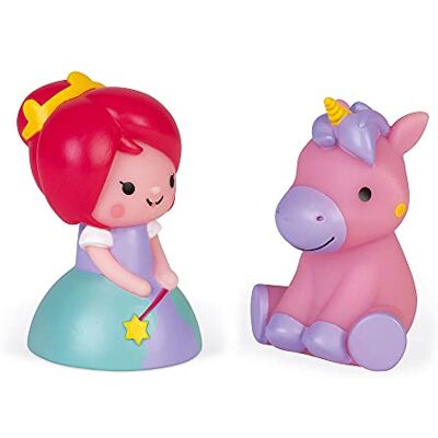 Janod Princess and Light-Up Unicorn Squirters Set of 2 Sprinklers Early Childhood Bath Toy From 10 Months Old, J04706 Janod Princess and Light-Up Unicorn Squirters Set of 2 Sprinklers Early Childhood Bath Toy From 10 Months Old, J04706