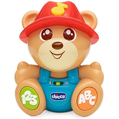 Chicco Teddy l'Amico Interactive Talking Bear, Educational and Evolutionary Game Bilingual Italian/English, Learning Languages and Numbers, Animal Curiosities, 2 Play Modes, 6 Months-3 Years Chicco Teddy l'Amico Interactive Talking Bear, Educational and Evolutionary Game Bilingual Italian/English, Learning Languages and Numbers, Animal Curiosities, 2 Play Modes, 6 Months-3 Years