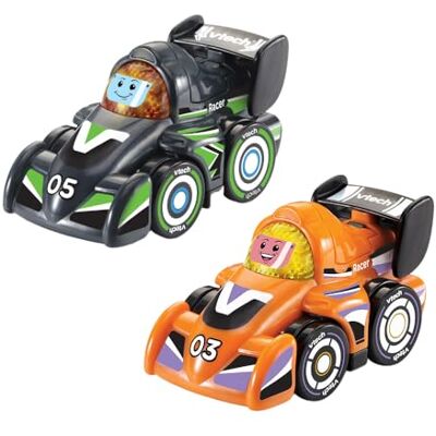 VTech Toot-Toot Drivers® V Racers 2-Pack, Interactive Toddlers Toy, Pretend Play with Lights and Sounds, Toy Car Set, Gift For Ages 12 Months, 2, 3, 4+ Years, English Version VTech Toot-Toot Drivers® V Racers 2-Pack, Interactive Toddlers Toy, Pretend Play with Lights and Sounds, Toy Car Set, Gift For Ages 12 Months, 2, 3, 4+ Years, English Version