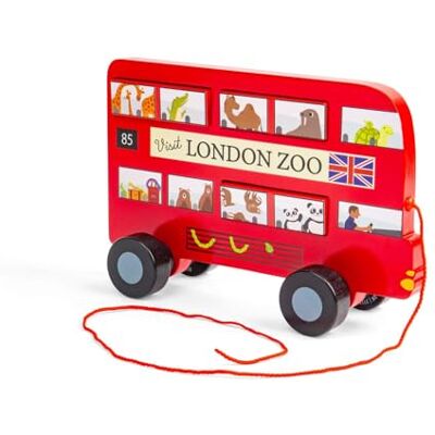 Bigjigs Toys London Bus Pull Along, Wooden Baby & Toddler Toy Wooden Pull Along Baby Toy, Sustainably Made Early Learning Gift, Age 12+ Months Bigjigs Toys London Bus Pull Along, Wooden Baby & Toddler Toy Wooden Pull Along Baby Toy, Sustainably Made Early Learning Gift, Age 12+ Months
