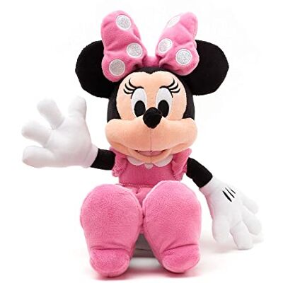 Disney Official Minnie Mouse Pink Soft Toy, 33cm Plush Disney Official Minnie Mouse Pink Soft Toy, 33cm Plush
