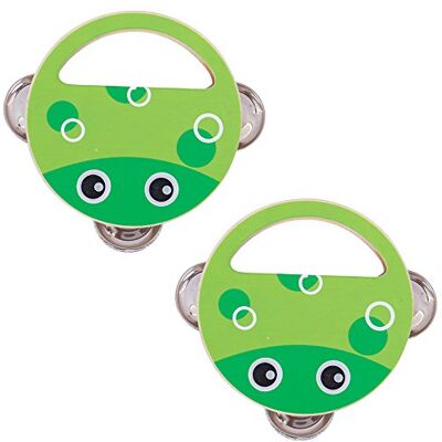 Bigjigs Toys Wooden Hand Shakers (Pack of 2 Frog) Musical Toys Bigjigs Toys Wooden Hand Shakers (Pack of 2 Frog) Musical Toys