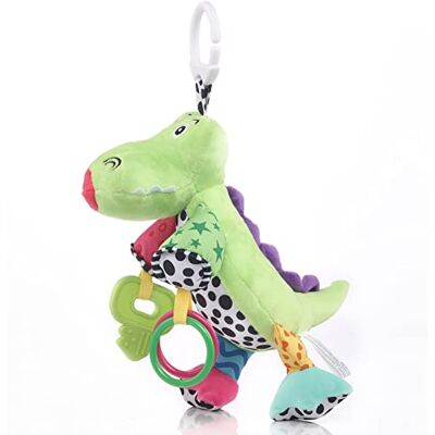 MEERO LONDON CD2202 Crocodile Clip on Pram and Pushchair Newborn Baby Toy with teether, Sensory Toy for Babies Boys and Girls from NewBorn MEERO LONDON CD2202 Crocodile Clip on Pram and Pushchair Newborn Baby Toy with teether, Sensory Toy for Babies Boys and Girls from NewBorn