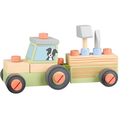 ORANGE TREE Build a Tractor Wooden Toy Kids Tractor, Building Farm Toy Car Tractor Toy With Tools For 36+ Months, 3 and 4 Years Old Boys and Girls, Early Development & Activity Toys by Toys ORANGE TREE Build a Tractor Wooden Toy Kids Tractor, Building Farm Toy Car Tractor Toy With Tools For 36+ Months, 3 and 4 Years Old Boys and Girls, Early Development & Activity Toys by Toys