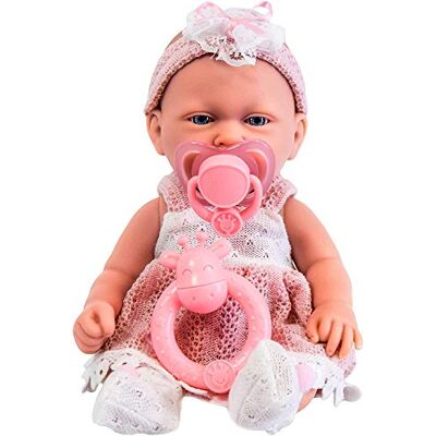 The Magic Toy Shop Bibi Doll 10" Baby Doll Play Set with Baby Rattle and Dummy, Toy for Girls Boys 18 months + The Magic Toy Shop Bibi Doll 10" Baby Doll Play Set with Baby Rattle and Dummy, Toy for Girls Boys 18 months +