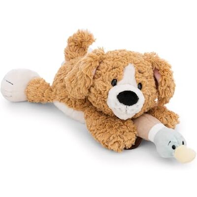 Nici cuddly toy Dog with Duck 30 cm, Brown, Soft Plush Toy, Cute Stuffed Toy for Cuddling & Playing With, Great Gift Idea for Children and Adults 62149 Nici cuddly toy Dog with Duck 30 cm, Brown, Soft Plush Toy, Cute Stuffed Toy for Cuddling & Playing With, Great Gift Idea for Children and Adults 62149