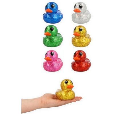 HENBRANDT 1 x Glitter Rubber Duck 9cm Assorted Colours Bath Toys Party Favours Kids Children Birthday Celebrations Events Decorations Gifts HENBRANDT 1 x Glitter Rubber Duck 9cm Assorted Colours Bath Toys Party Favours Kids Children Birthday Celebrations Events Decorations Gifts