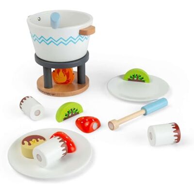 Bigjigs Toys Chocolate Pot For Two Wooden Play Food Set Montessori Toddler Roleplay Kitchen Toy 16pc Sets with Wood & Velcro Pretend Fruit & Chocolate Children Age 18 Months+ Bigjigs Toys Chocolate Pot For Two Wooden Play Food Set Montessori Toddler Roleplay Kitchen Toy 16pc Sets with Wood & Velcro Pretend Fruit & Chocolate Children Age 18 Months+