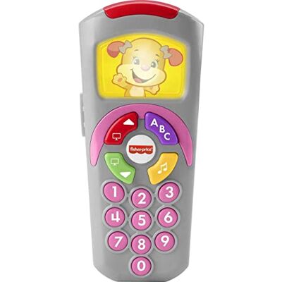 Fisher-Price DGB71 Laugh Baby Learning Toy, Sis's Remote Pretend TV Control with Music and Lights for Ages 6+ Months, No Color, n.a Fisher-Price DGB71 Laugh Baby Learning Toy, Sis's Remote Pretend TV Control with Music and Lights for Ages 6+ Months, No Color, n.a