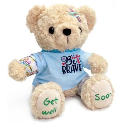baby comforter Get Well Soon Bear Plush, 8 Inch Be Brave Surgery Recovery Teddy Soft Cuddly Toy,Surgery Recovery Gift for Kids, Women or Men,hospital companion gifts,Broken Arm or Leg Cheer Up Present baby comforter Get Well Soon Bear Plush, 8 Inch Be Brave Surgery Recovery Teddy Soft Cuddly Toy,Surgery Recovery Gift for Kids, Women or Men,hospital companion gifts,Broken Arm or Leg Cheer Up Present
