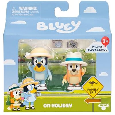 Bluey - On Holiday - 2.5 Inch - 2-Pack - Action Figure Bluey - On Holiday - 2.5 Inch - 2-Pack - Action Figure