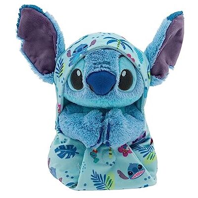 Disney Official Baby Stitch Soft Toy, Lilo & Stitch, 27cm / 11", Blue Baby Alien Plush with Removable Blanket, Suitable from Birth, 0+ Disney Official Baby Stitch Soft Toy, Lilo & Stitch, 27cm / 11", Blue Baby Alien Plush with Removable Blanket, Suitable from Birth, 0+
