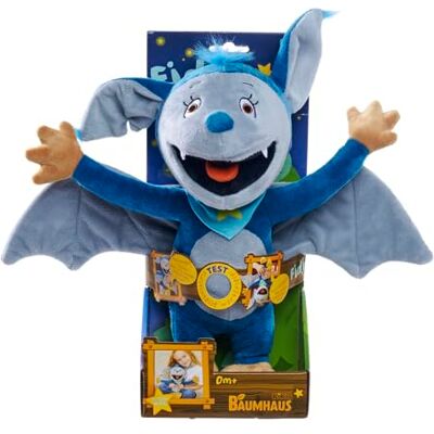 Simba 109221003 Fidi Bat Functional Plush, Press on Your Stomach, Funny Word Games, 35 cm Plush Figure, from the First Months of Life Simba 109221003 Fidi Bat Functional Plush, Press on Your Stomach, Funny Word Games, 35 cm Plush Figure, from the First Months of Life
