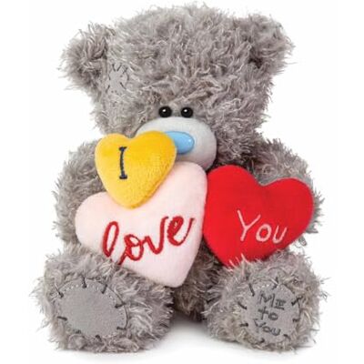 Me To You Bear 7" I Love You Hearts Teddy, Grey Me To You Bear 7" I Love You Hearts Teddy, Grey