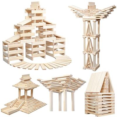 NiToy Wooden Building Blocks 100PCS Montessori STEM Toy for Kids, Solid Natural Pine Wood, Creative Shapes for 3D Space Stacking Games and Sensory Play, Educational Preschool Learning for Boys & Girls NiToy Wooden Building Blocks 100PCS Montessori STEM Toy for Kids, Solid Natural Pine Wood, Creative Shapes for 3D Space Stacking Games and Sensory Play, Educational Preschool Learning for Boys & Girls