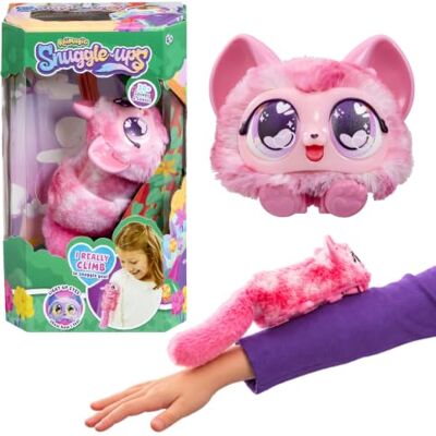 Animagic Snuggleups Pink Climbing Interactive Pet with 30+ Sounds Climbs Clothes To Cuddle, Sings Songs, Soft Magical Friend For Kids Ages 4+ Animagic Snuggleups Pink Climbing Interactive Pet with 30+ Sounds Climbs Clothes To Cuddle, Sings Songs, Soft Magical Friend For Kids Ages 4+