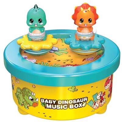 WEofferwhatYOUwant Dinosaur Music Box – Wind-Up Rotating Carousel Plays You Are My Sunshine Safe Kids Room Décor & Imaginative Play Dino Birthday Cake Topper for Boys & Girls WEofferwhatYOUwant Dinosaur Music Box – Wind-Up Rotating Carousel Plays You Are My Sunshine Safe Kids Room Décor & Imaginative Play Dino Birthday Cake Topper for Boys & Girls