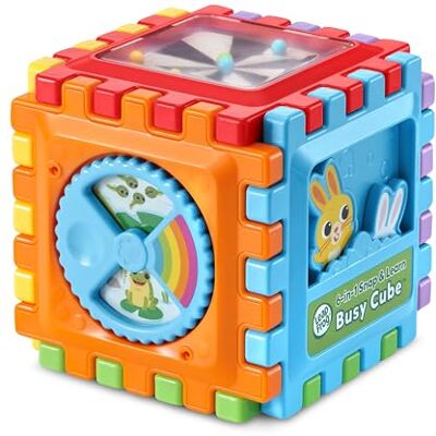 LeapFrog 6-in-1 Snap & Learn Busy Cube™, Manipulative and On-The-Go Play, Fine Motor Skill and Tactile Development, Educational Cube, Suitable for Ages 12, 18, 24 Months+, English Version LeapFrog 6-in-1 Snap & Learn Busy Cube™, Manipulative and On-The-Go Play, Fine Motor Skill and Tactile Development, Educational Cube, Suitable for Ages 12, 18, 24 Months+, English Version