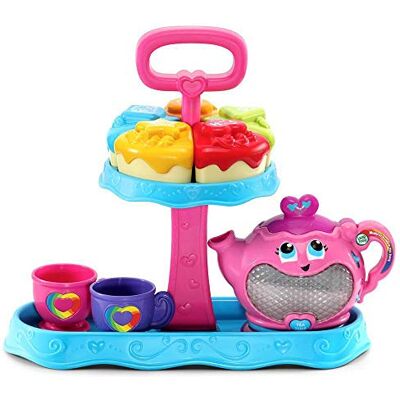 LeapFrog 603203 Musical Rainbow Party Learning Toy and Pretend Play Educational Tea Set for Children with Shape Sorter, Lights and Songs, Multi-Colour,115 x 300 x 273 millimeters LeapFrog 603203 Musical Rainbow Party Learning Toy and Pretend Play Educational Tea Set for Children with Shape Sorter, Lights and Songs, Multi-Colour,115 x 300 x 273 millimeters