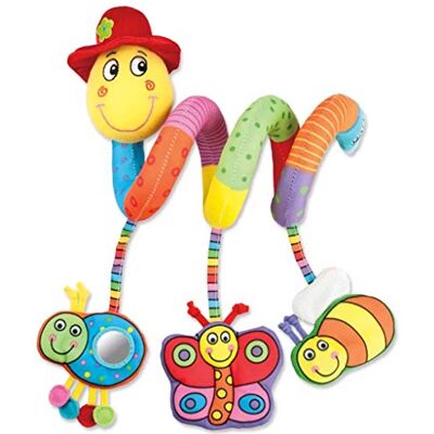Galt Toys, Wiggly Worm, Cot and Pram Toy, Ages 0 Months Plus Galt Toys, Wiggly Worm, Cot and Pram Toy, Ages 0 Months Plus