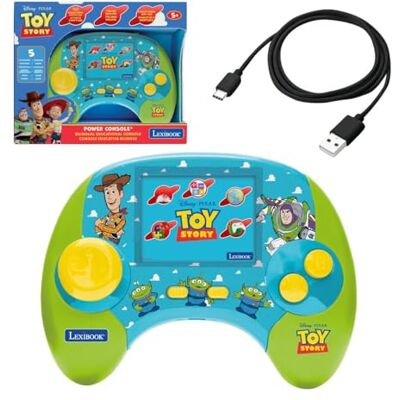 Lexibook , Disney Toy Story, Bilingual Talking Educational Game Console in Italian and English, 100 activities, 2.8"/7 cm LCD screen, Rechargeable battery, USB-C, Green, JCG100TSi5LXB Lexibook , Disney Toy Story, Bilingual Talking Educational Game Console in Italian and English, 100 activities, 2.8"/7 cm LCD screen, Rechargeable battery, USB-C, Green, JCG100TSi5LXB
