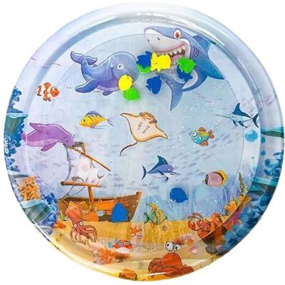 Nucelit Pet Water Play Mat Sensory Engagement Splash Water Mat Indoor Toy for Cats Thickened PVC Playmat for Pet Entertainment Indoor Outdoor Use Thickened Nucelit Pet Water Play Mat Sensory Engagement Splash Water Mat Indoor Toy for Cats Thickened PVC Playmat for Pet Entertainment Indoor Outdoor Use Thickened