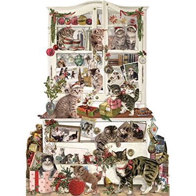 Carousel Home Deluxe Traditional Card Advent Calendar ~ Mischievous Christmas Cats Carousel Home Deluxe Traditional Card Advent Calendar ~ Mischievous Christmas Cats