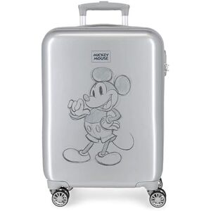 Disney Mickey 100 Cabin Suitcase Gray 37x55x20 cm Rigid ABS Side combination lock 34L 2 kgs 4 Double wheels Hand Luggage Disney Mickey 100 Cabin Suitcase Gray 37x55x20 cm Rigid ABS Side combination lock 34L 2 kgs 4 Double wheels Hand Luggage