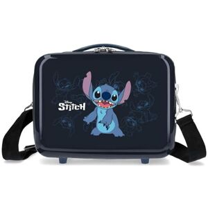 Disney Joumma Bags Happy-Stitch Cabin Suitcase Set, Made of ABS, A Durable and Lightweight Material, Side Combination Lock, Navy Blue, Toiletry Bag, Navy, Toiletry Bag Disney Joumma Bags Happy-Stitch Cabin Suitcase Set, Made of ABS, A Durable and Lightweight Material, Side Combination Lock, Navy Blue, Toiletry Bag, Navy, Toiletry Bag