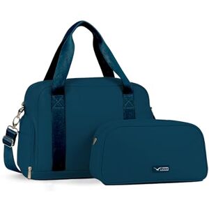 LUGG Duffle & Toiletry Bag Set – Waterproof Travel Bags for Men & Women – Lightweight, Durable 230D Twill Fabric – Fits EasyJet Cabin Size – Expandable Design – Stylish & Spacious Storage Teal LUGG Duffle & Toiletry Bag Set – Waterproof Travel Bags for Men & Women – Lightweight, Durable 230D Twill Fabric – Fits EasyJet Cabin Size – Expandable Design – Stylish & Spacious Storage Teal