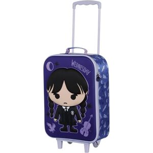 KARACTERMANIA Wednesday Chibi-Soft 3D Trolley Suitcase, Lilac, 17 x 33 x 52 cm, Capacity 26 L KARACTERMANIA Wednesday Chibi-Soft 3D Trolley Suitcase, Lilac, 17 x 33 x 52 cm, Capacity 26 L